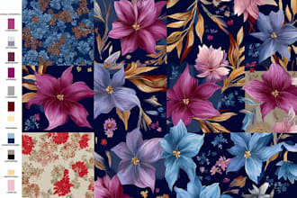 design seamless pattern textile prints pattern design