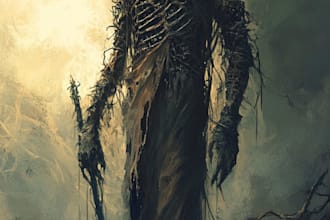 draw creepy horror fantasy characters with stunning details