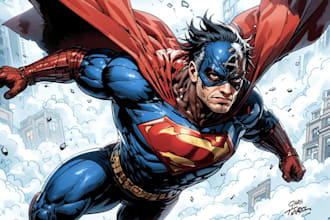 draw stunning superhero comic art for your project