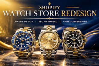 design luxury wristwatch website redesign shopify jewelry website redesign