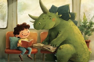 children story book illustration children story children