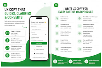 write clear and conversion focused UX copy for your website or app