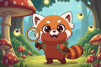 draw cute cartoon character