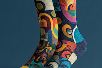 design custom and unique socks design