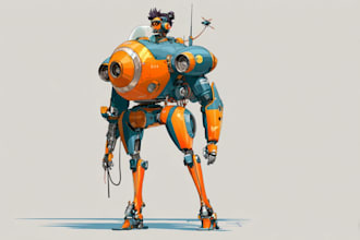 illustrate your mecha, robot and armored characters