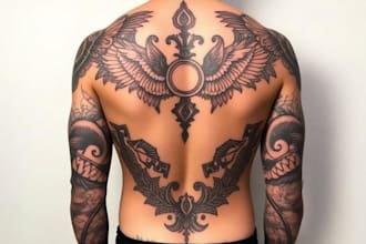 create custom tattoo designs in any style full sleeves back chest and more