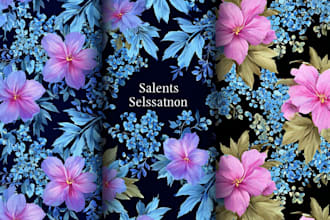 design seamless pattern for textile, fabric prints