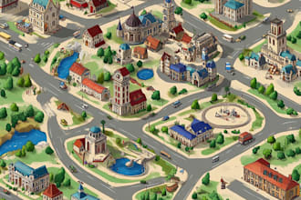 make maps of cities, events, tourists, and fantasies