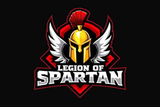 create amazing legion of spartan mascot logo with unlimited revisions