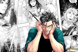 do comic pages illustration comic book page