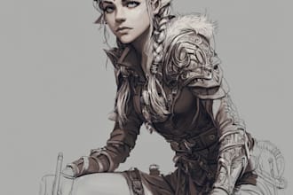 draw your fantasy character illustration