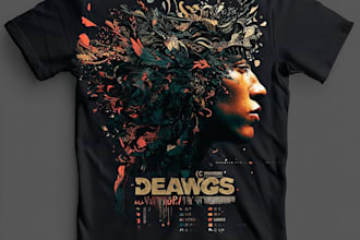 design anime inspired t shirt illustration