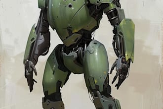 high quality robot, mecha concepts