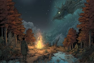 draw your fantasy illustration