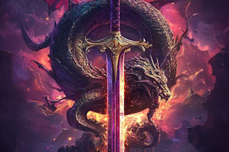 design a professional fantasy, rpg, scifi, nft logo