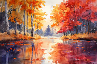 paint impressionism watercolor landscape painting