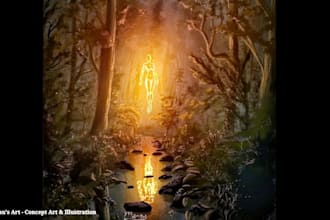 paint cinematic fantasy environment art for games and books