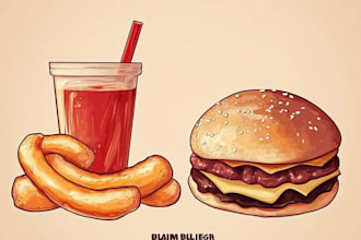 do food and drink illustration