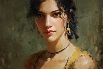 paint fantasy warrior and knight character oil painting