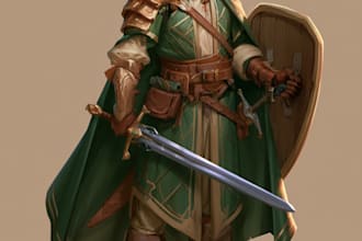 fantasy dnd character illustration