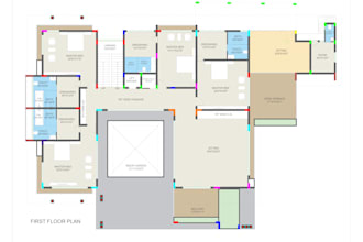 design professional 2d floor plans in autocad