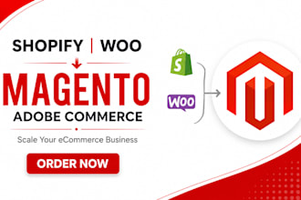 upgrade and migrate your shopify woocommerce store to magento adobe commerce