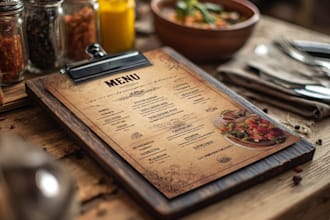 design modern menu restaurant menu digital menu