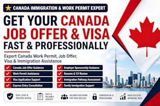 offer a job offer, work permit, canada visa aid, and full immigration