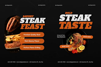 design flyer for party, corporate, church