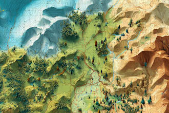 make a custom vector map image design