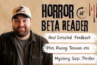 be your expert fiction horror beta reader and novel critique partner