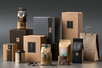 make creative packaging design with print ready files