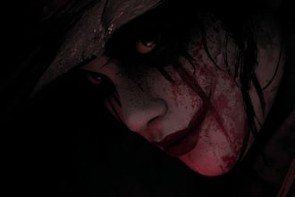 draw horror dark metal art illustration for tshirt