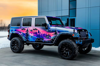 design professional car wrap, van wrap any vehicle wrap