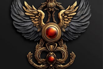 unique and detailed fantasy logo