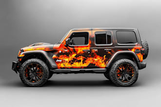 design car wrap vehicle wrap truck wrap racing car wrap