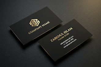 design business card letterhead and logo package