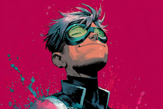 superhero character for comics