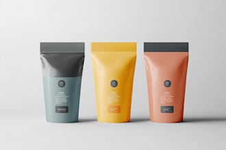 design premium coffee packaging, labels, and branding