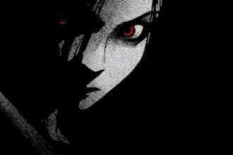 make a  realistic horror, dark art for you no ai