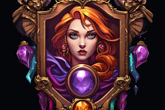 unique and detailed fantasy logo