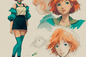 drawing anime artwork illustration with high quality