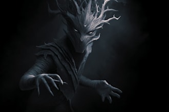 draw horror illustrations for your thumbnail or novel
