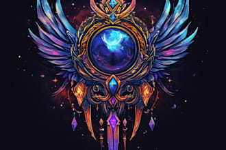 unique and detailed fantasy logo