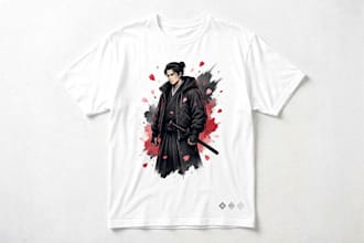 create modern and trendy tshirt design for your brand