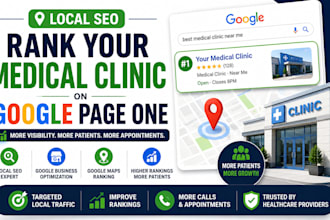 do local SEO for your medical clinic to rank on google page one