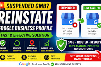 reinstate suspended google business profile fix gmb suspension and denied appeal