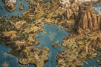 draw unique hand drawn map illustration site map illustrated