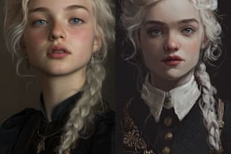 make fantasy character or fantasy portrait