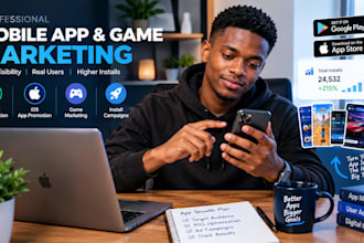 aso android mobile app promotion grow 800k UK USA ios app download app promotion